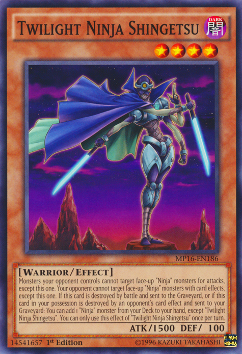 Twilight Ninja Shingetsu [MP16-EN186] Common - Card Brawlers | Quebec | Canada | Yu-Gi-Oh!