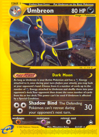 Umbreon (41/147) [Aquapolis] - Card Brawlers | Quebec | Canada | Yu-Gi-Oh!