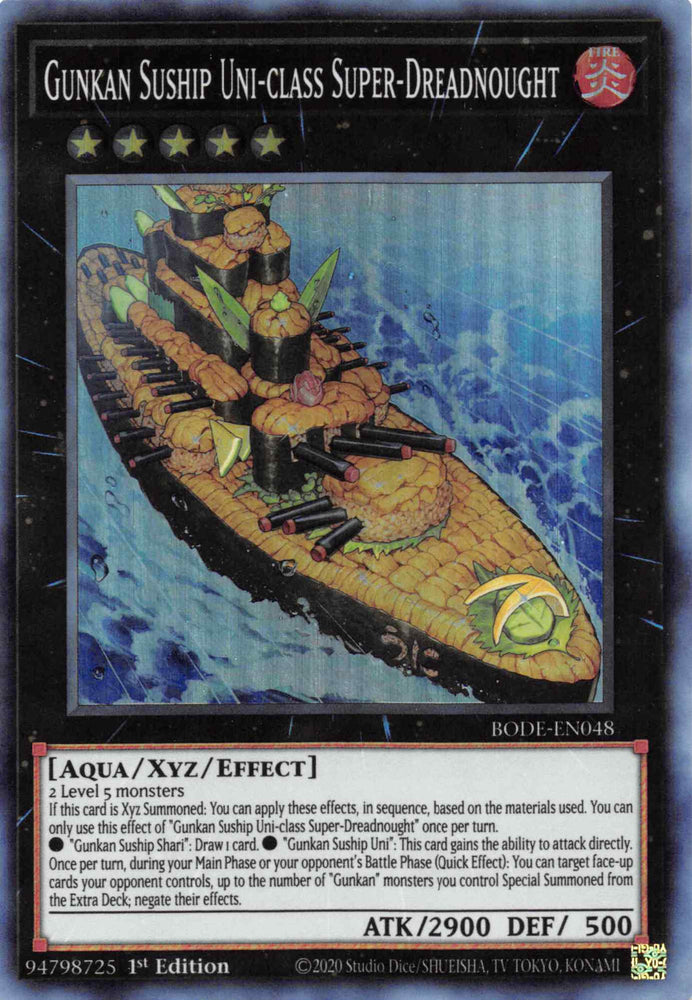 Gunkan Suship Uni-class Super-Dreadnaught [BODE-EN048] Super Rare - Card Brawlers | Quebec | Canada | Yu-Gi-Oh!