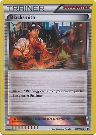 Blacksmith (88/106) (Sheen Holo Pyroar Collection Exclusive) [XY: Flashfire] - Card Brawlers | Quebec | Canada | Yu-Gi-Oh!