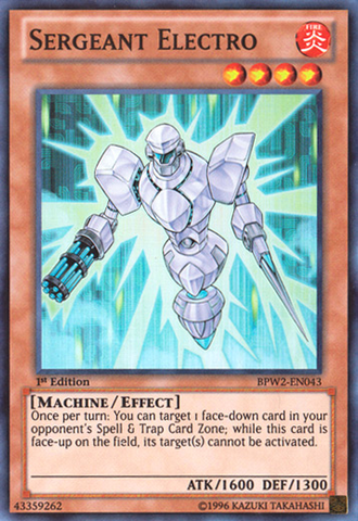 Sergeant Electro [BPW2-EN043] Super Rare - Yu-Gi-Oh! - Card Brawlers | Quebec | Canada |