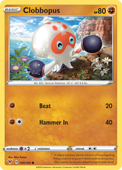 Clobbopus (100/185) [Sword & Shield: Vivid Voltage] - Card Brawlers | Quebec | Canada | Yu-Gi-Oh!