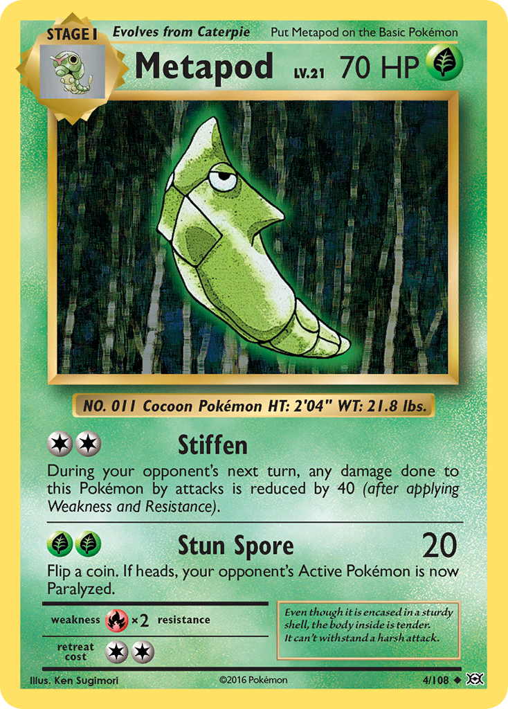 Metapod (4/108) [XY: Evolutions] - Card Brawlers | Quebec | Canada | Yu-Gi-Oh!