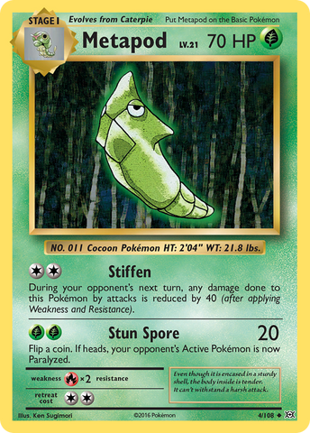 Metapod (4/108) [XY: Evolutions] - Card Brawlers | Quebec | Canada | Yu-Gi-Oh!