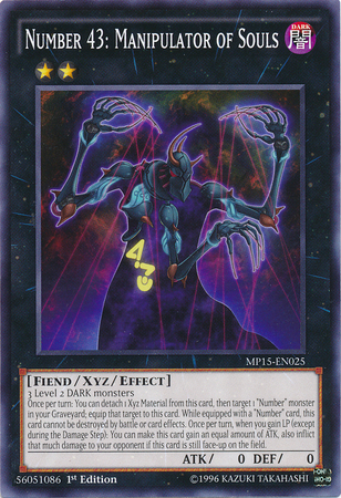 Number 43: Manipulator of Souls [MP15-EN025] Common - Yu-Gi-Oh! - Card Brawlers | Quebec | Canada |