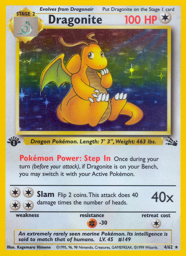 Dragonite (4/62) [Fossil 1st Edition] - Card Brawlers | Quebec | Canada | Yu-Gi-Oh!