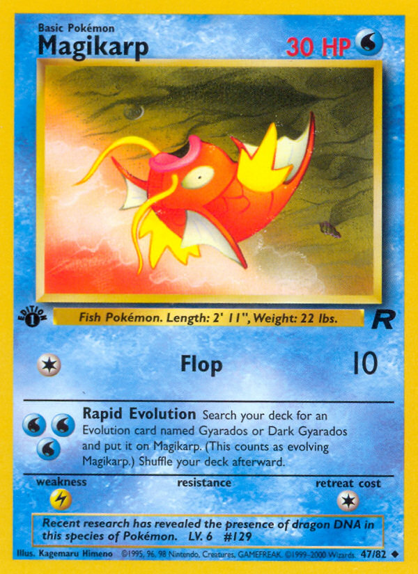 Magikarp (47/82) [Team Rocket 1st Edition] - Card Brawlers | Quebec | Canada | Yu-Gi-Oh!