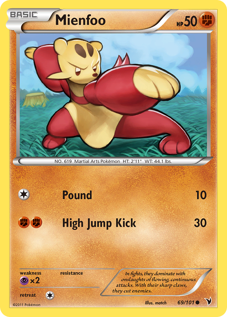 Mienfoo (69/101) [Black & White: Noble Victories] - Card Brawlers | Quebec | Canada | Yu-Gi-Oh!