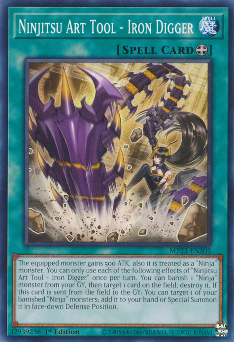 Ninjitsu Art Tool - Iron Digger [MP23-EN202] Common - Card Brawlers | Quebec | Canada | Yu-Gi-Oh!