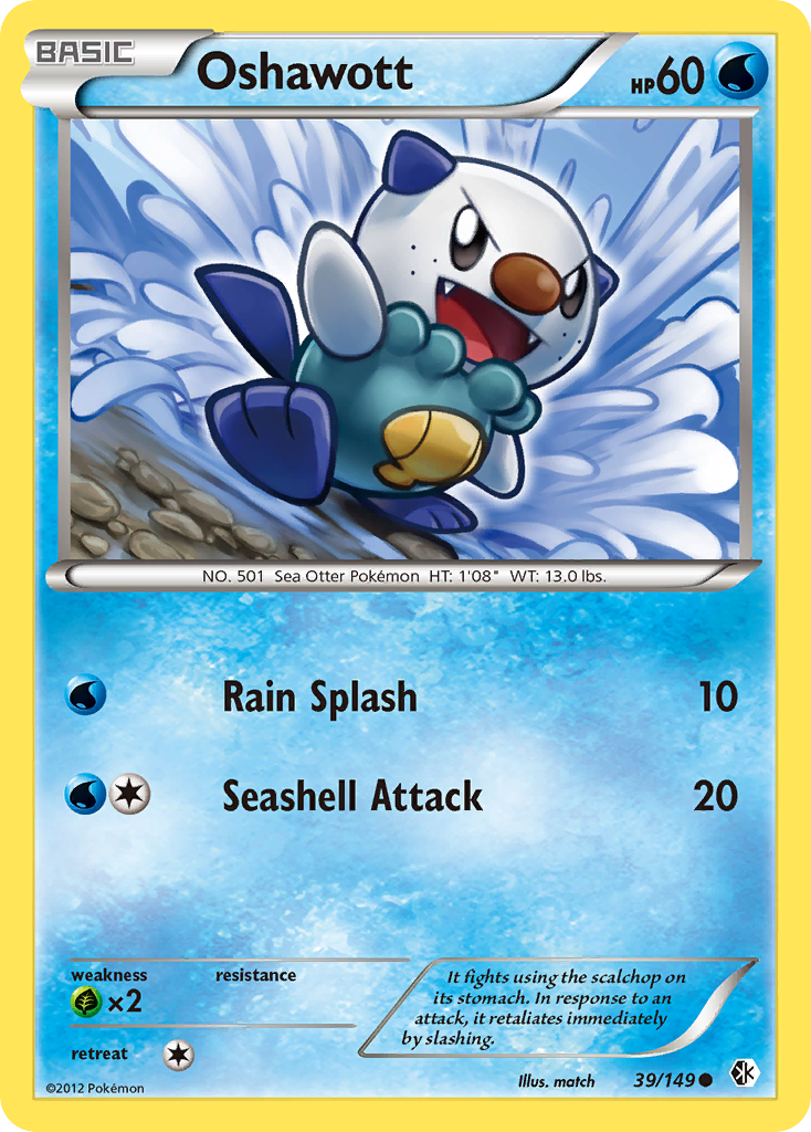 Oshawott (39/149) [Black & White: Boundaries Crossed] - Card Brawlers | Quebec | Canada | Yu-Gi-Oh!