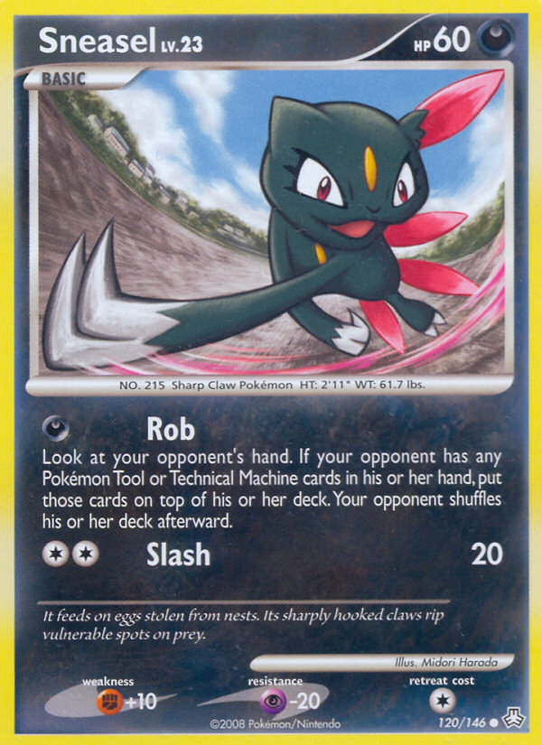 Sneasel (120/146) [Diamond & Pearl: Legends Awakened] - Card Brawlers | Quebec | Canada | Yu-Gi-Oh!