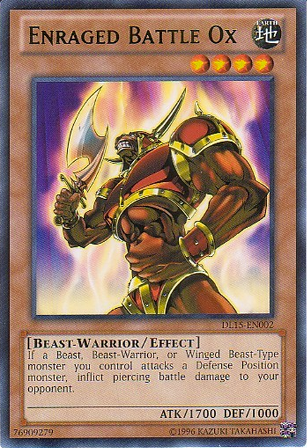 Enraged Battle Ox (Green) [DL15-EN002] Rare - Card Brawlers | Quebec | Canada | Yu-Gi-Oh!