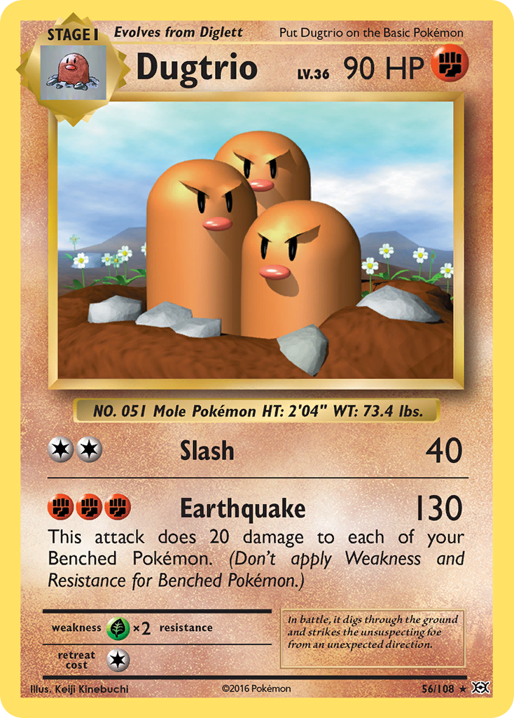 Dugtrio (56/108) [XY: Evolutions] - Card Brawlers | Quebec | Canada | Yu-Gi-Oh!