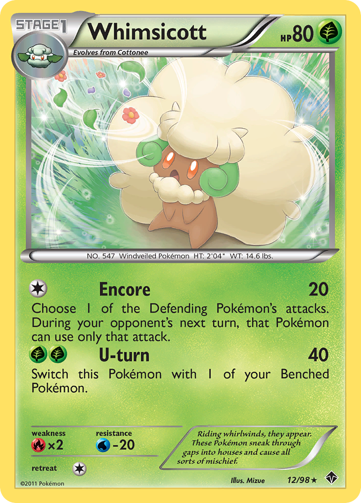 Whimsicott (12/98) [Black & White: Emerging Powers] - Card Brawlers | Quebec | Canada | Yu-Gi-Oh!