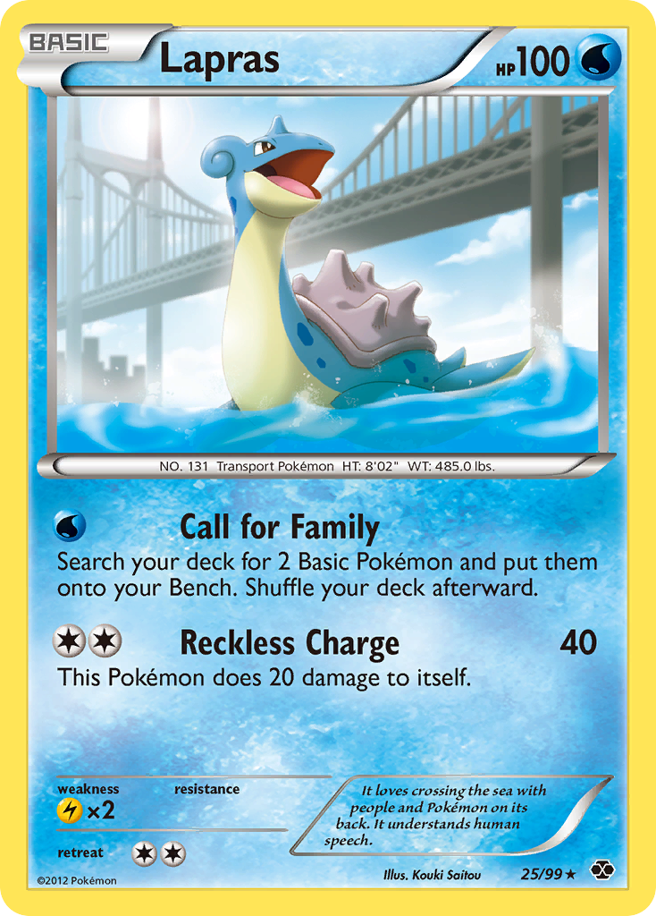 Lapras (25/99) [Black & White: Next Destinies] - Card Brawlers | Quebec | Canada | Yu-Gi-Oh!