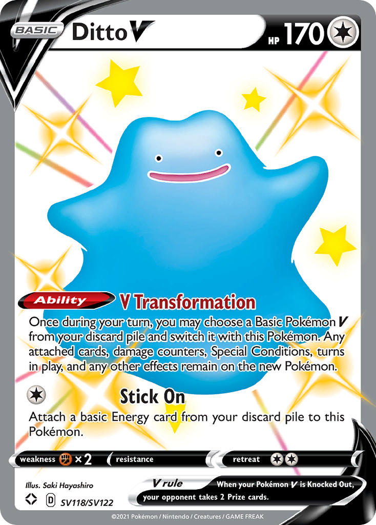 Ditto V (SV118/SV122) [Sword & Shield: Shining Fates] - Card Brawlers | Quebec | Canada | Yu-Gi-Oh!