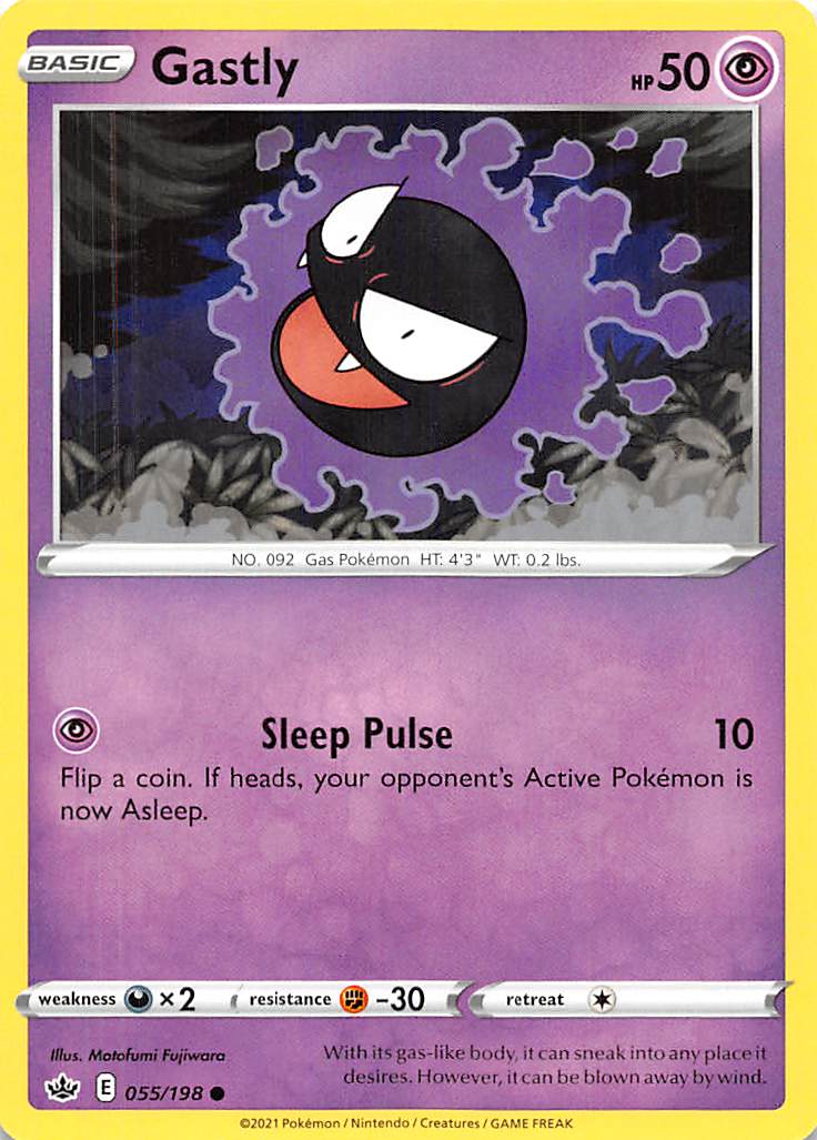 Gastly (055/198) [Sword & Shield: Chilling Reign] - Card Brawlers | Quebec | Canada | Yu-Gi-Oh!