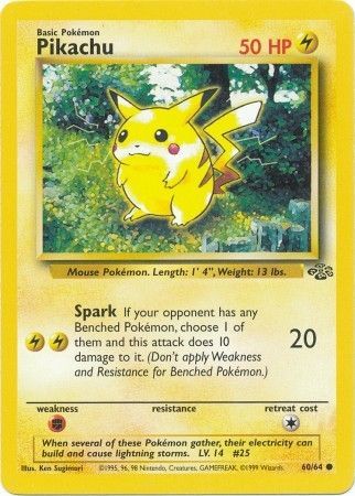 Pikachu (60/64) [Jungle Unlimited] - Card Brawlers | Quebec | Canada | Yu-Gi-Oh!
