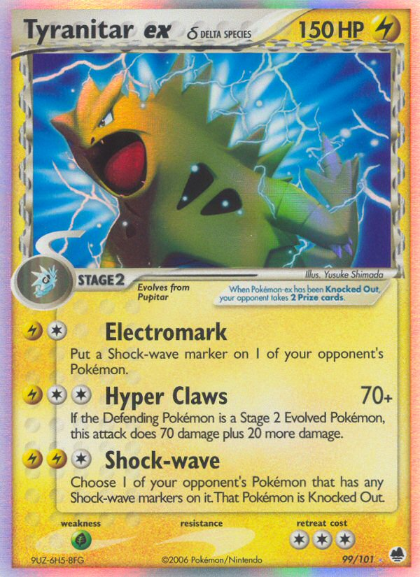 Tyranitar ex (99/101) (Delta Species) [EX: Dragon Frontiers] - Card Brawlers | Quebec | Canada | Yu-Gi-Oh!