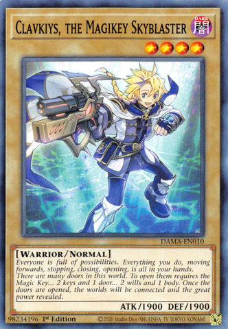 Clavkiys, the Magikey Skyblaster [DAMA-EN010] Common - Card Brawlers | Quebec | Canada | Yu-Gi-Oh!