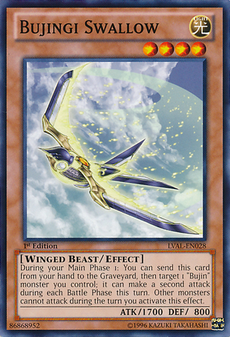 Bujingi Swallow [LVAL-EN028] Common - Yu-Gi-Oh! - Card Brawlers | Quebec | Canada |