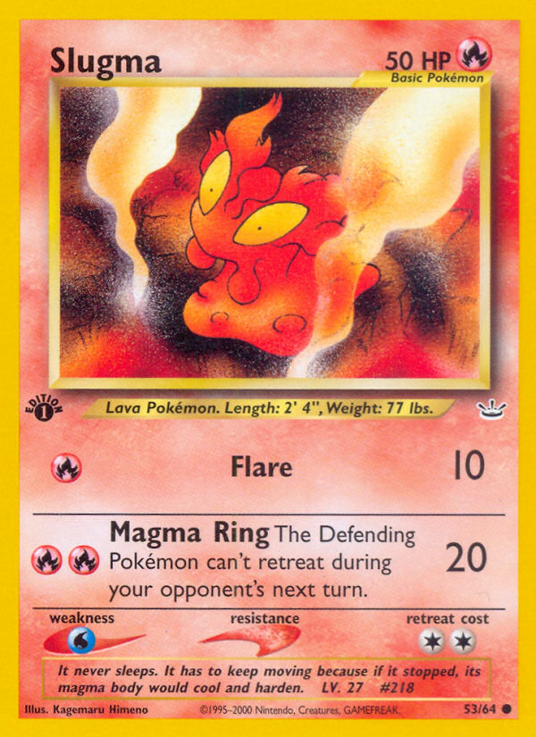 Slugma (53/64) [Neo Revelation 1st Edition] - Card Brawlers | Quebec | Canada | Yu-Gi-Oh!