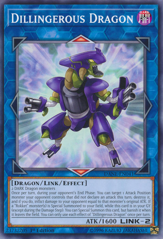 Dillingerous Dragon [DANE-EN041] Common - Card Brawlers | Quebec | Canada | Yu-Gi-Oh!