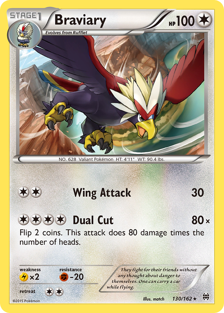 Braviary (130/162) [XY: BREAKthrough] - Card Brawlers | Quebec | Canada | Yu-Gi-Oh!