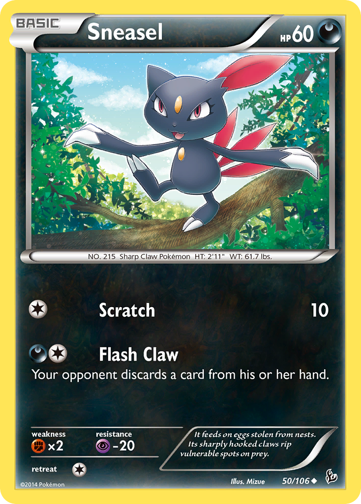 Sneasel (50/106) [XY: Flashfire] - Card Brawlers | Quebec | Canada | Yu-Gi-Oh!