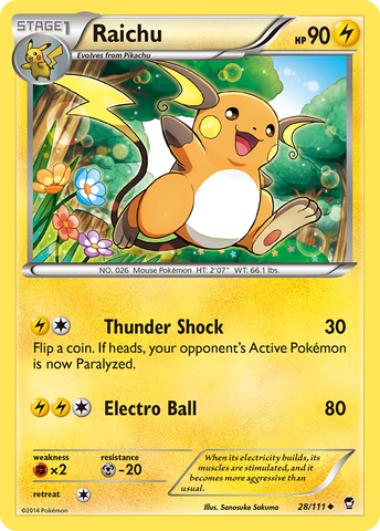 Raichu (28/111) [XY: Furious Fists] - Card Brawlers | Quebec | Canada | Yu-Gi-Oh!