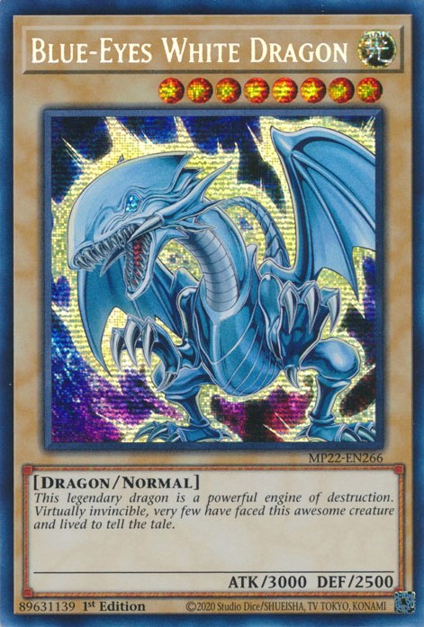 Blue-Eyes White Dragon [MP22-EN266] Prismatic Secret Rare - Card Brawlers | Quebec | Canada | Yu-Gi-Oh!