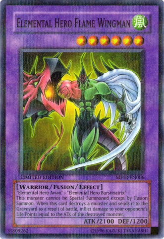 Elemental Hero Flame Wingman [MF03-EN006] Parallel Rare - Card Brawlers | Quebec | Canada | Yu-Gi-Oh!