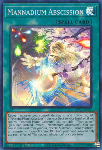 Mannadium Abscission [CYAC-EN057] Super Rare - Card Brawlers | Quebec | Canada | Yu-Gi-Oh!