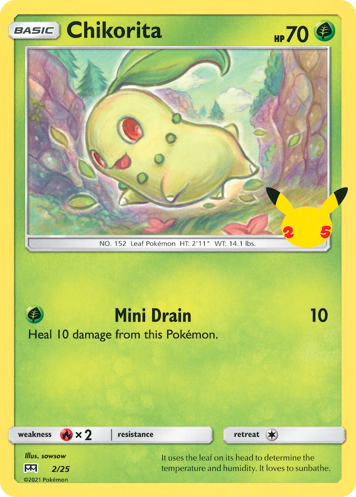 Chikorita (2/25) [McDonald's 25th Anniversary] - Card Brawlers | Quebec | Canada | Yu-Gi-Oh!