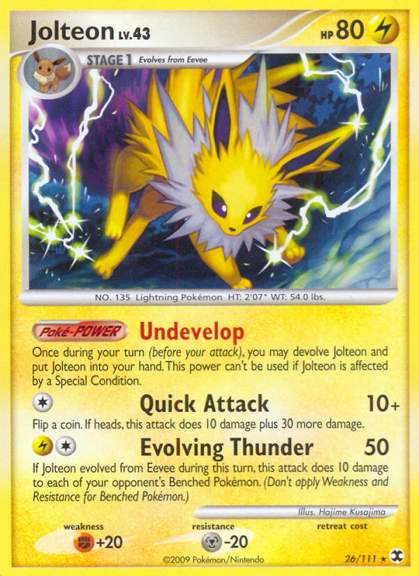 Jolteon (26/111) [Platinum: Rising Rivals] - Card Brawlers | Quebec | Canada | Yu-Gi-Oh!