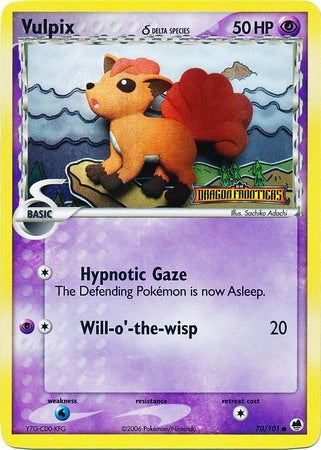 Vulpix (70/101) (Delta Species) (Stamped) [EX: Dragon Frontiers] - Card Brawlers | Quebec | Canada | Yu-Gi-Oh!