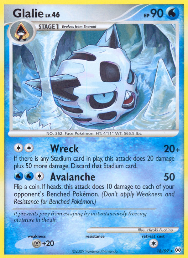Glalie (18/99) [Platinum: Arceus] - Card Brawlers | Quebec | Canada | Yu-Gi-Oh!
