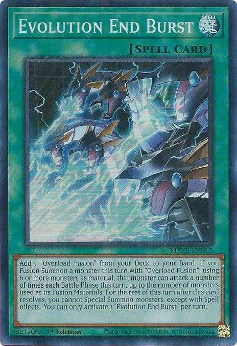 Evolution End Burst [MAZE-EN015] Super Rare - Card Brawlers | Quebec | Canada | Yu-Gi-Oh!