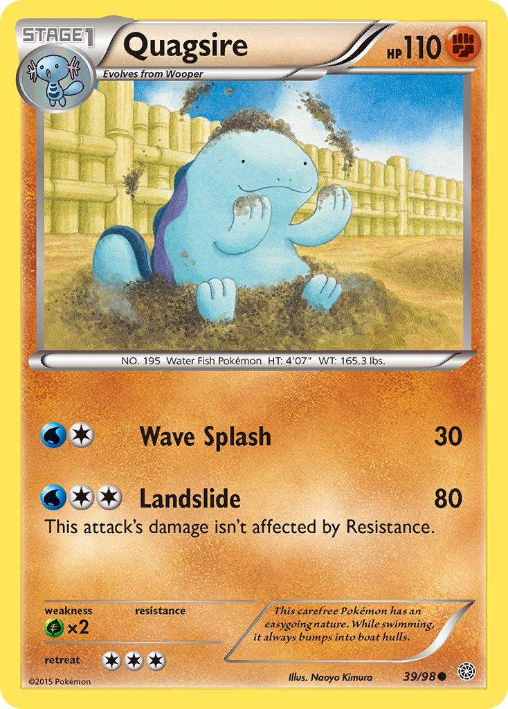 Quagsire (39/98) [XY: Ancient Origins] - Card Brawlers | Quebec | Canada | Yu-Gi-Oh!