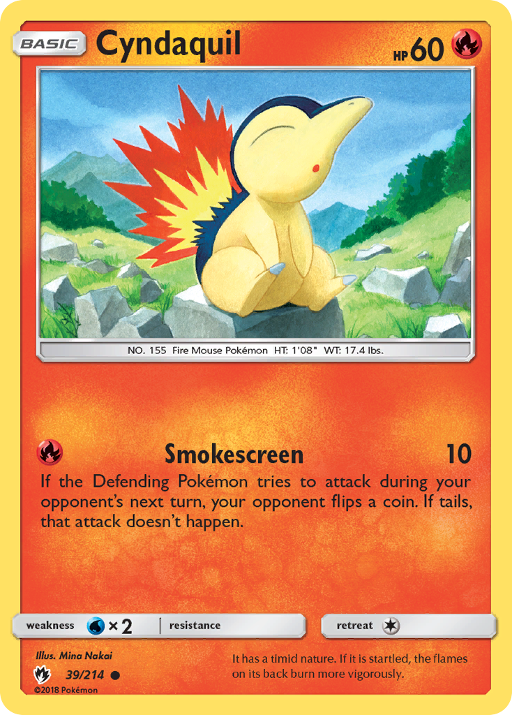 Cyndaquil (39/214) [Sun & Moon: Lost Thunder] - Card Brawlers | Quebec | Canada | Yu-Gi-Oh!