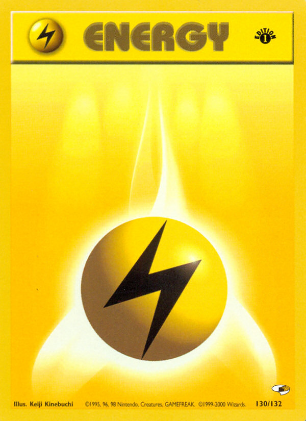 Lightning Energy (130/132) [Gym Heroes 1st Edition] - Card Brawlers | Quebec | Canada | Yu-Gi-Oh!