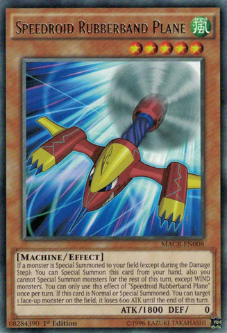 Speedroid Rubberband Plane [MACR-EN008] Rare - Yu-Gi-Oh! - Card Brawlers | Quebec | Canada |