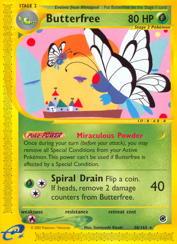 Butterfree (38/165) [Expedition: Base Set] - Card Brawlers | Quebec | Canada | Yu-Gi-Oh!