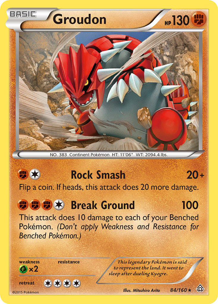 Groudon (84/160) [XY: Primal Clash] - Card Brawlers | Quebec | Canada | Yu-Gi-Oh!