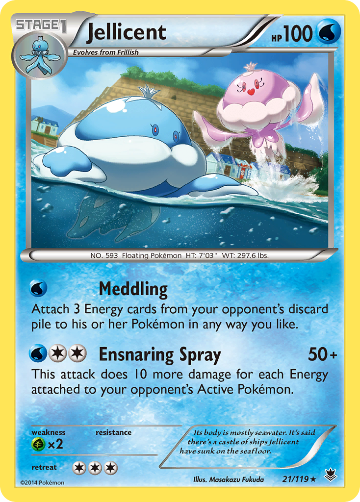 Jellicent (21/119) [XY: Phantom Forces] - Card Brawlers | Quebec | Canada | Yu-Gi-Oh!