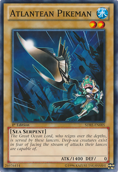 Atlantean Pikeman [SDRE-EN005] Common - Card Brawlers | Quebec | Canada | Yu-Gi-Oh!