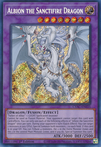 Albion the Sanctifire Dragon [CYAC-EN035] Secret Rare - Card Brawlers | Quebec | Canada | Yu-Gi-Oh!