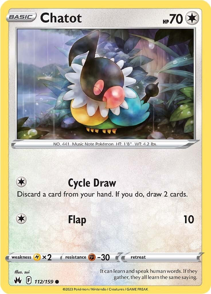 Chatot (112/159) [Sword & Shield: Crown Zenith] - Card Brawlers | Quebec | Canada | Yu-Gi-Oh!