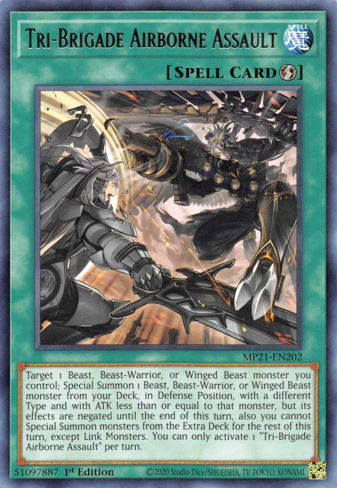 Tri-Brigade Airborne Assault [MP21-EN202] Rare - Card Brawlers | Quebec | Canada | Yu-Gi-Oh!