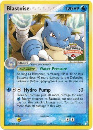 Blastoise (14/100) (National Championship Promo) [EX: Crystal Guardians] - Card Brawlers | Quebec | Canada | Yu-Gi-Oh!